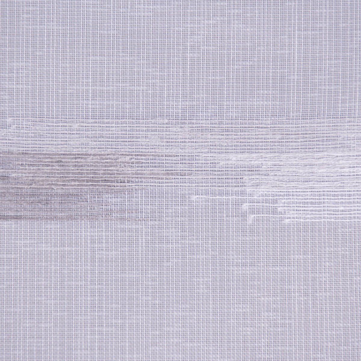 Meterware Scherli Webgardine Gardinenstoff Stores Scherlistreifen weiß grau 3m, SCHÖNER LEBEN., leicht perforiert, Kunstfaser, mit Bleiband, überbreit