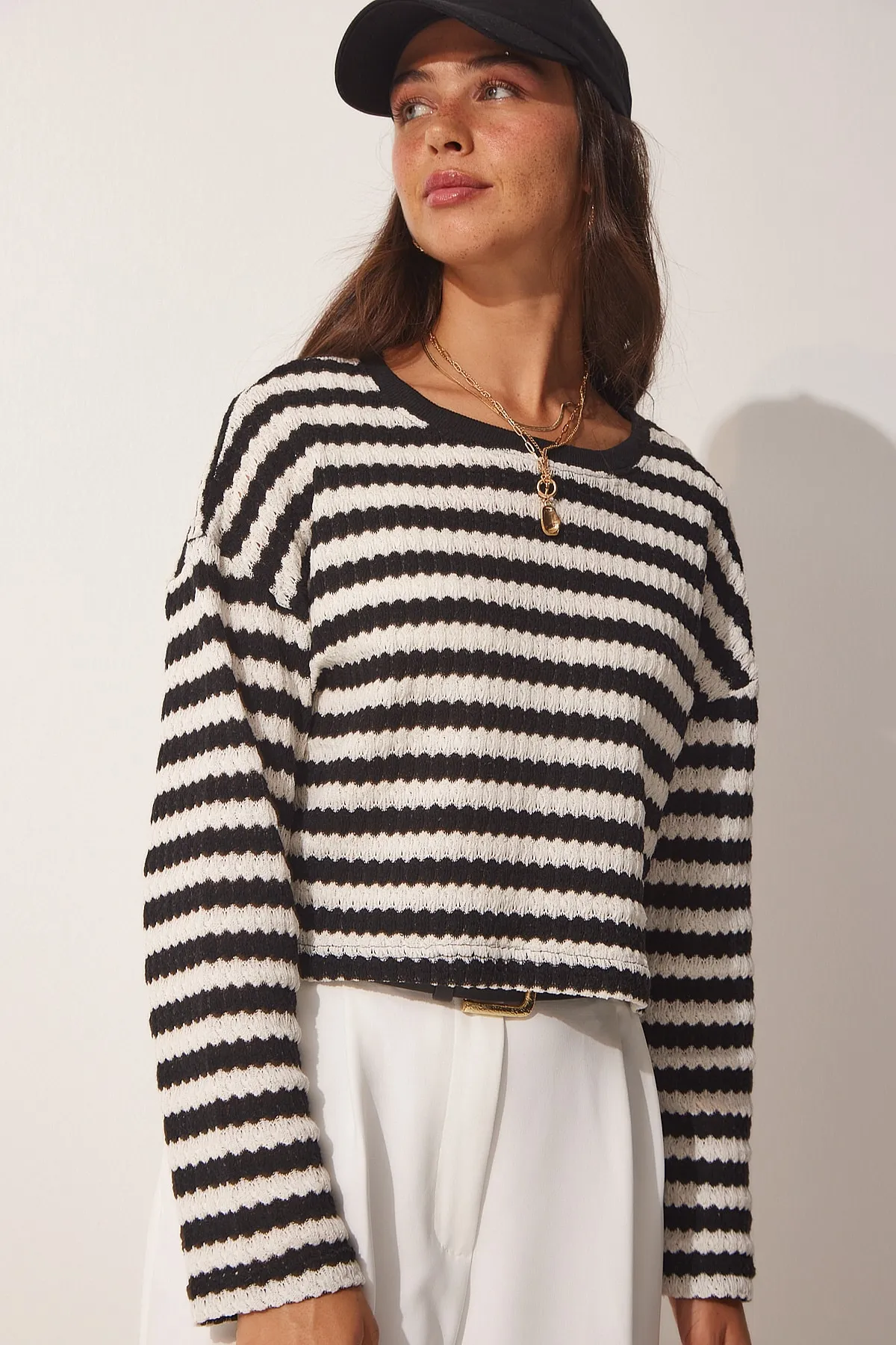 Happiness İstanbul  Pullover - Schwarz - Regular Fit