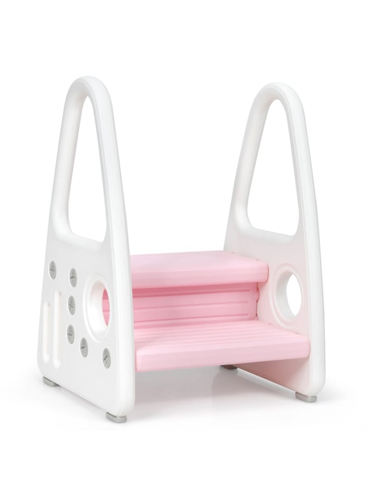 COSTWAY Tritthocker 2 stufig in Rosa günstig kaufen onesize