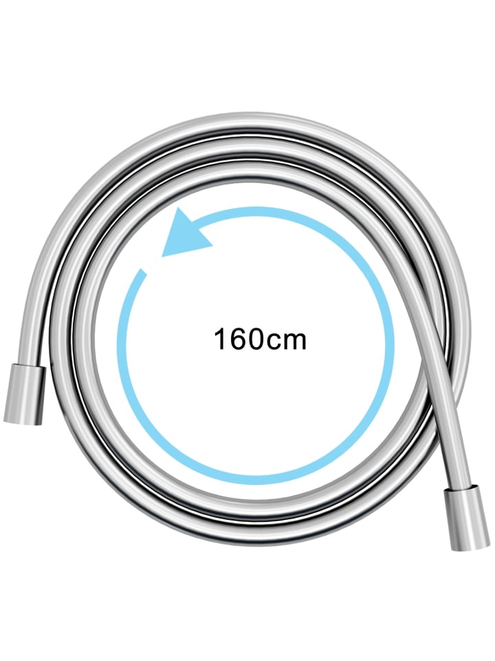 Intirilife Universal Duschschlauch 150 cm in Silber günstig kaufen onesize