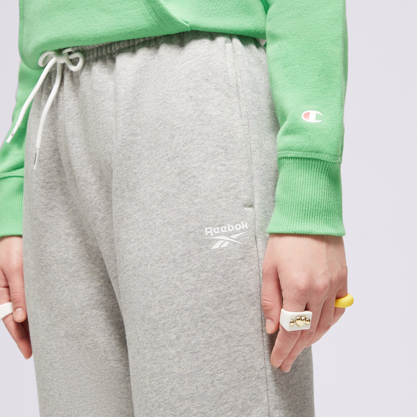 REEBOK HOSE RI FLEECE Grau