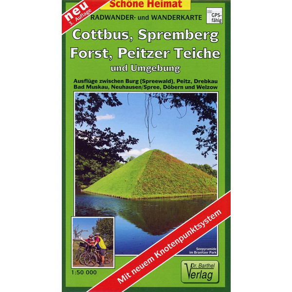 Cottbus, Spremberg, Forst, Peitzer Teiche und Umgebung 1 : 50 000. Radwander- und Wanderkarte - Wanderkarte