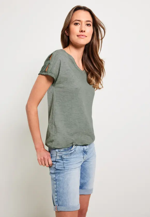 CECIL T-Shirt in gewaschener Optik