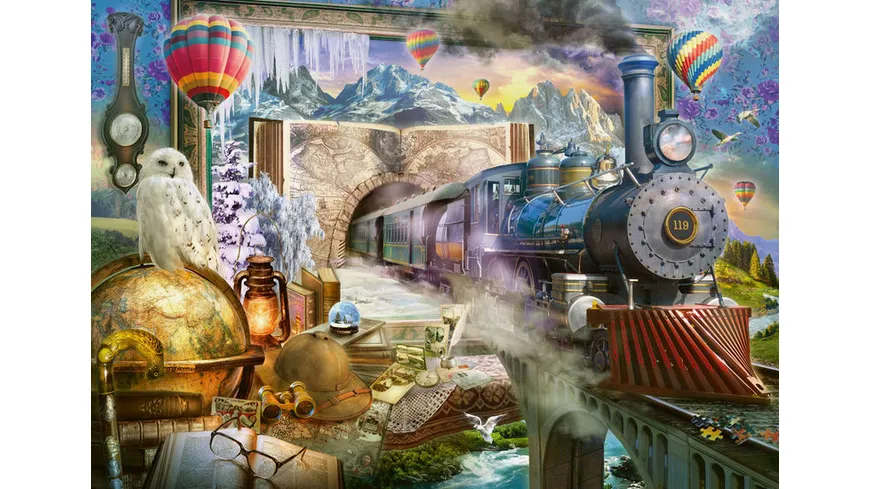 Schmidt Spiele - Erwachsenenpuzzle - Magische Reise, 1000 Teile