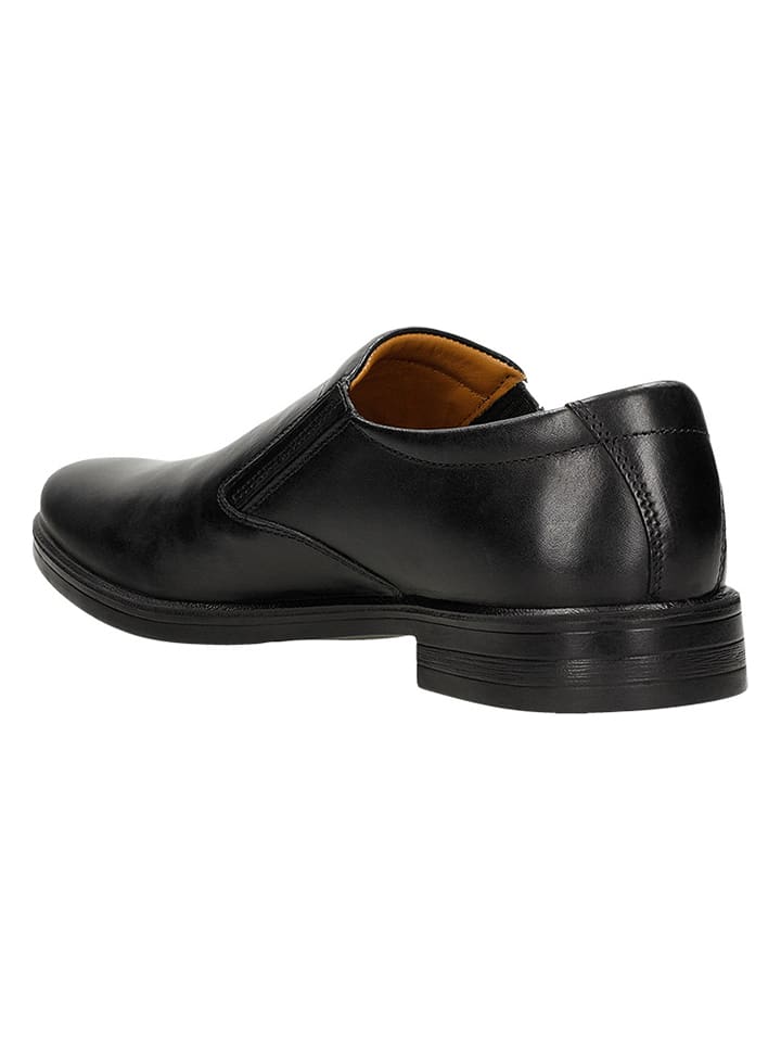 Wojas Leder-Slipper in Schwarz günstig kaufen