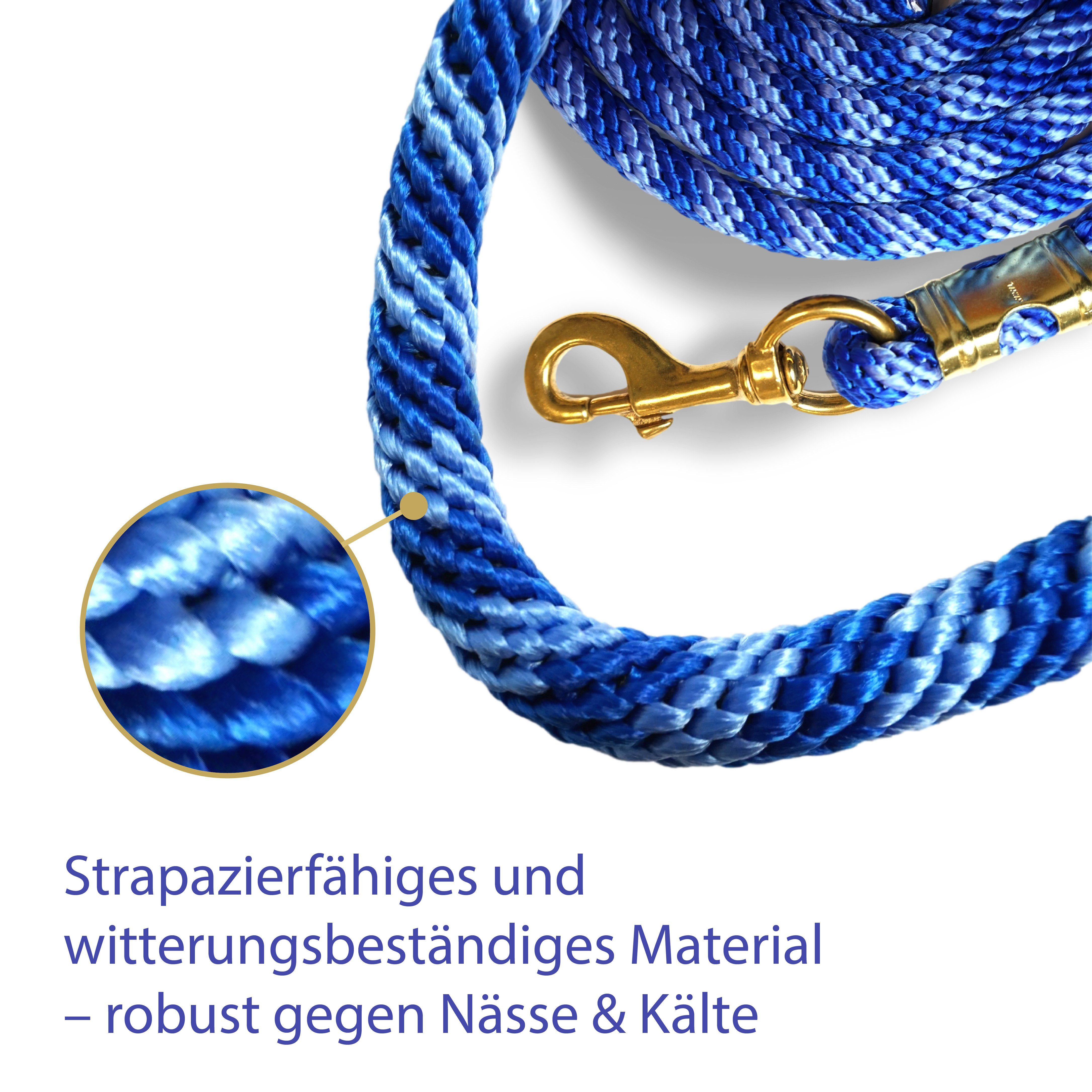 Pferdelinis Anbinde- / Führstrick Führstrick für Pferde, Anbindestrick, Führstrick mit Karabiner 2,5m, Länge 2,5m