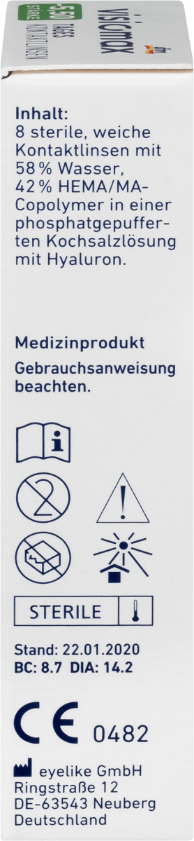 Tageslinsen -5,50, 8 St