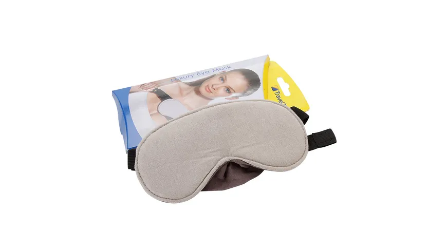 TravelBlue Luxus-Augenmaske grau