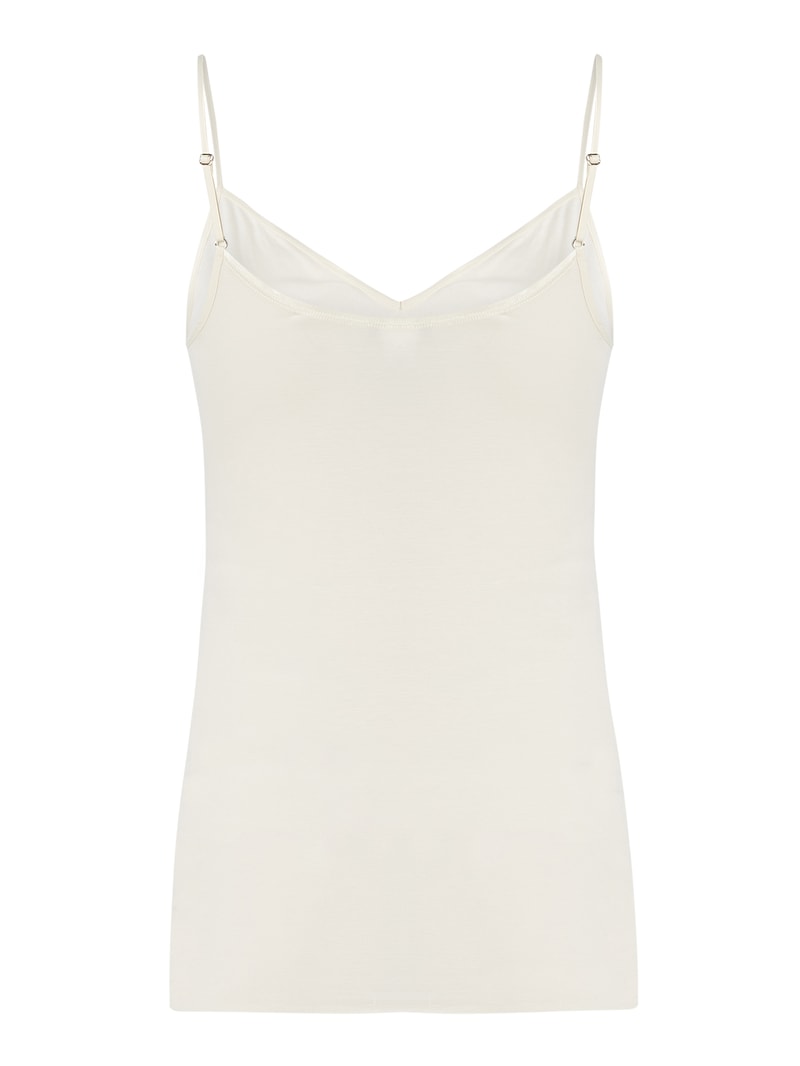 Unterhemd mit Spaghettiträgern - nahtlos Modell Cotton Seamless in ecru