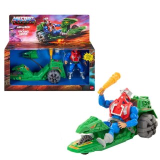 Masters of the Universe Origins Actionfigur mit Fahrzeug: Mekaneck & Ground Ripper