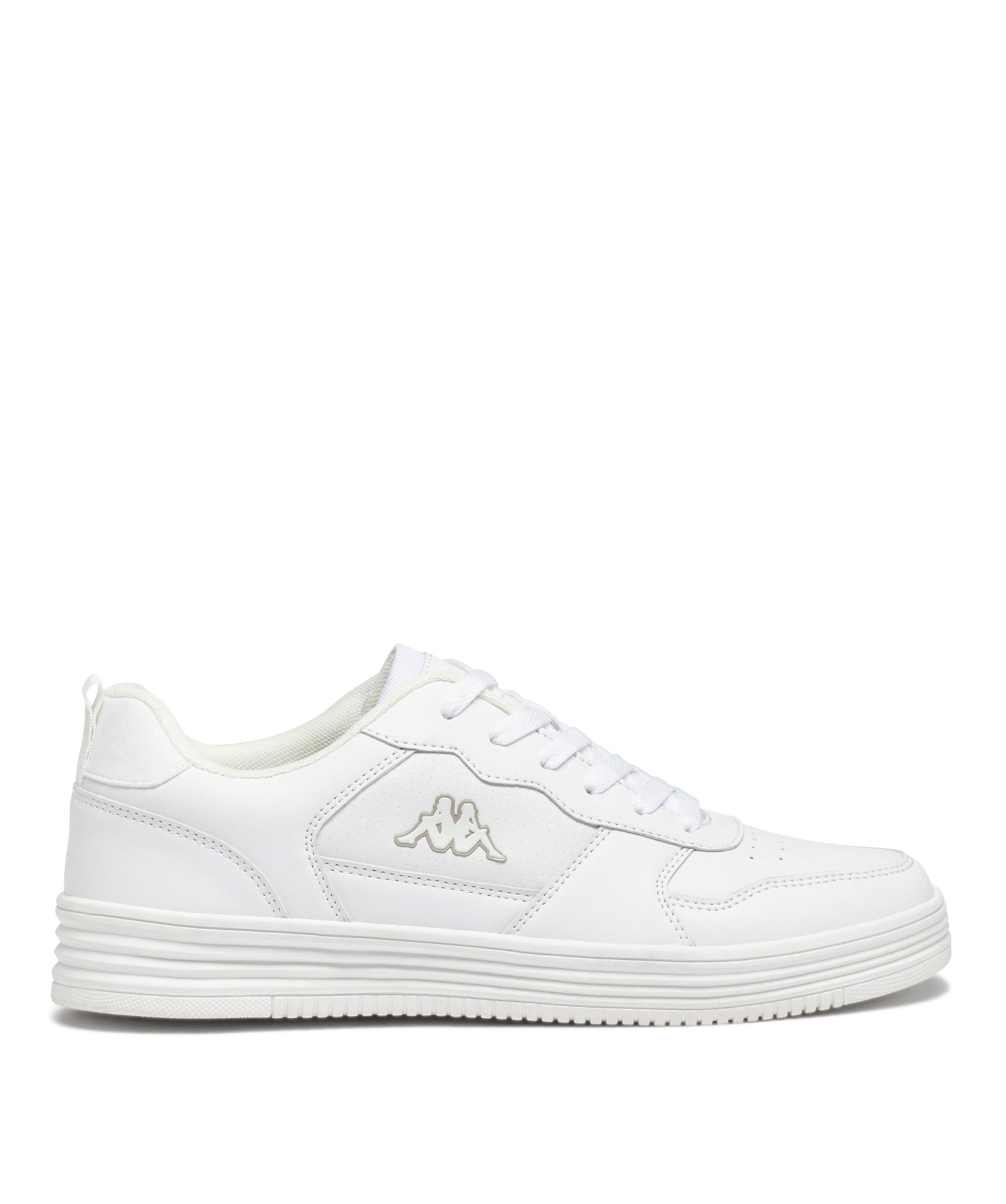 Baskets homme unies à lacets - Kappa blanc | GEMO