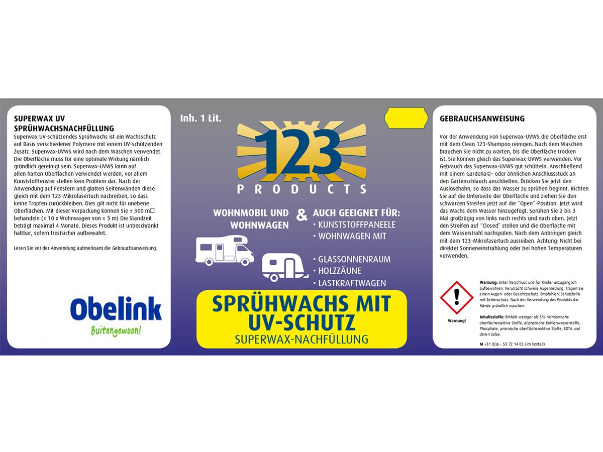 123 Products UV Superwax
