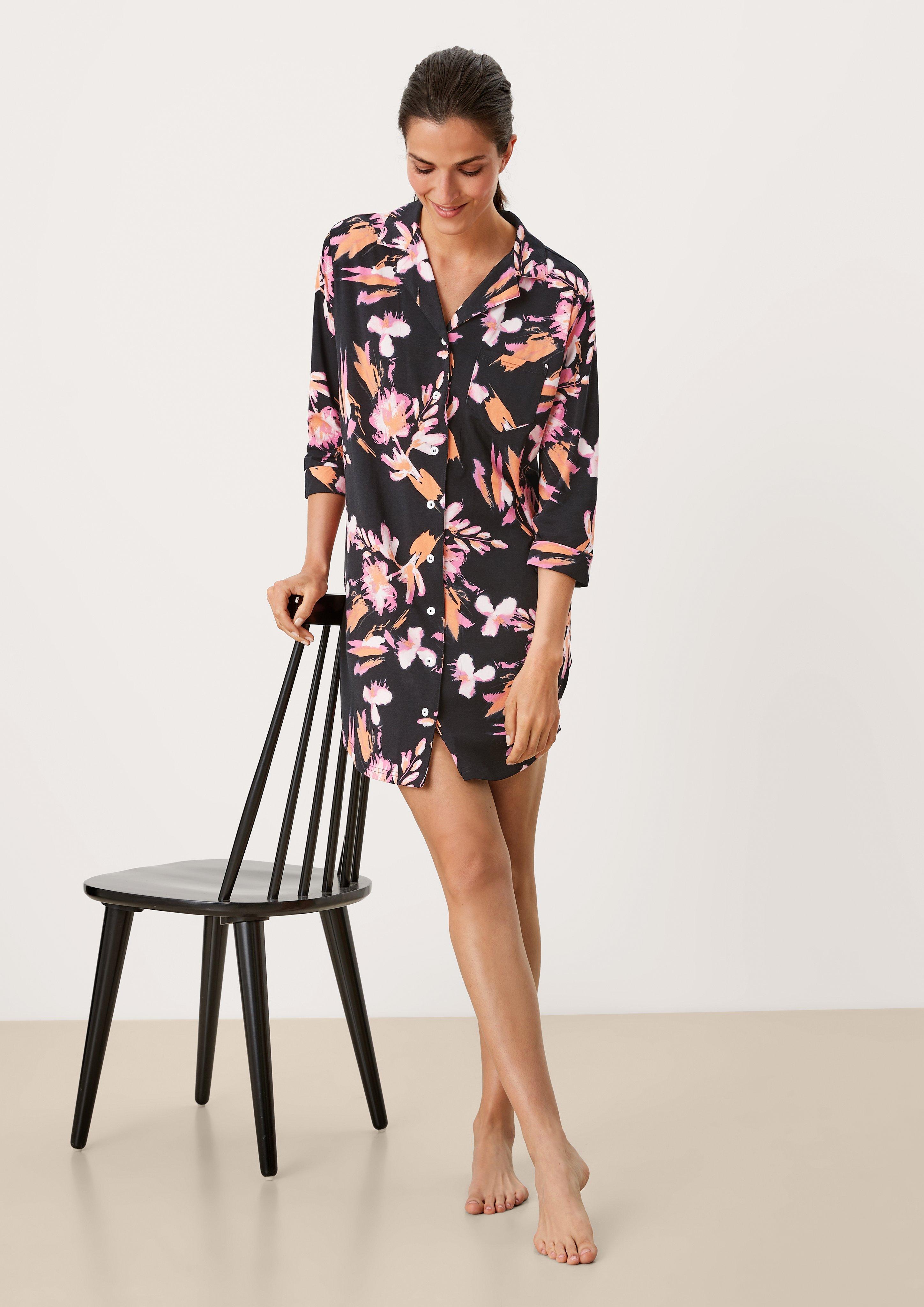 Nachthemd mit Tropical-Muster  6007057-99A1