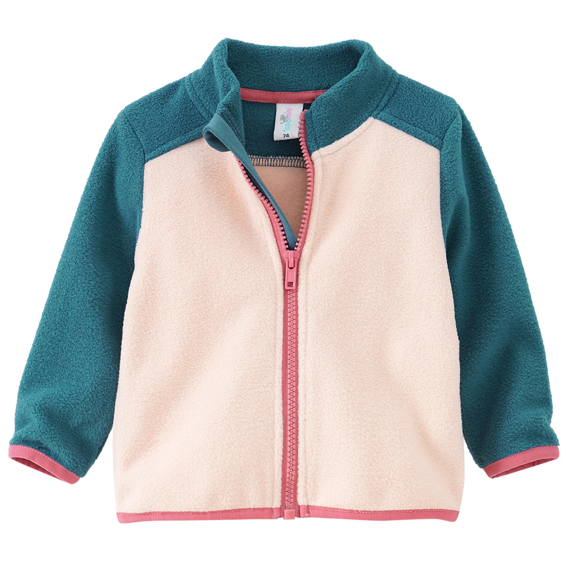 Baby Fleecejacke mit Stehkragen