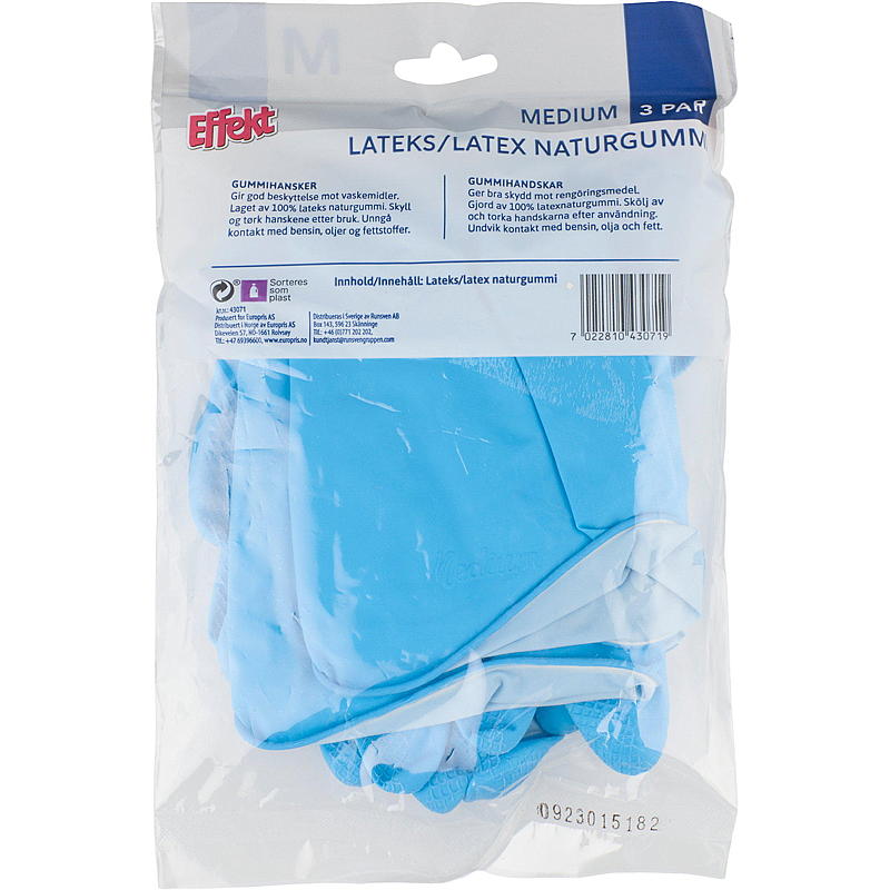 Effekt Gummihansker 3-pk M, Effekt