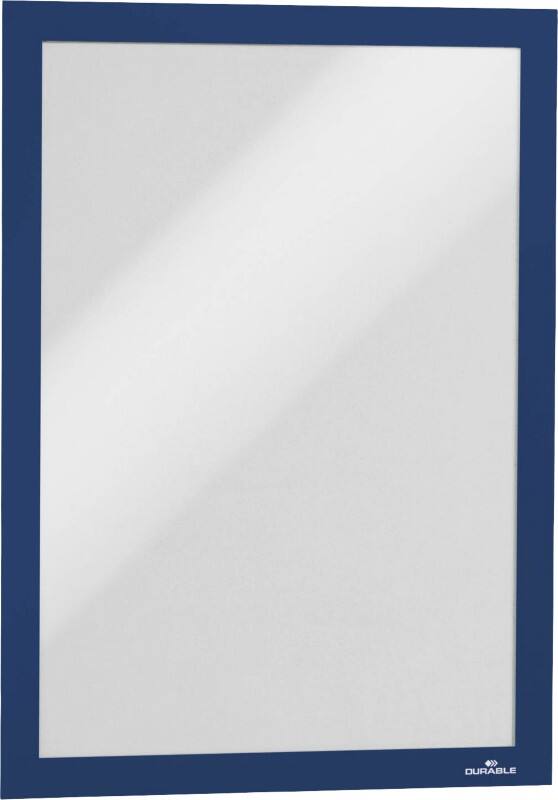 DURABLE DURAFRAME DIN A4 Inforahmen Selbstklebend, Magnetisch Blau Hartfolie 487207 23,4 (B) x 0,6 (T) x 32,6 (H) cm 2 Stück