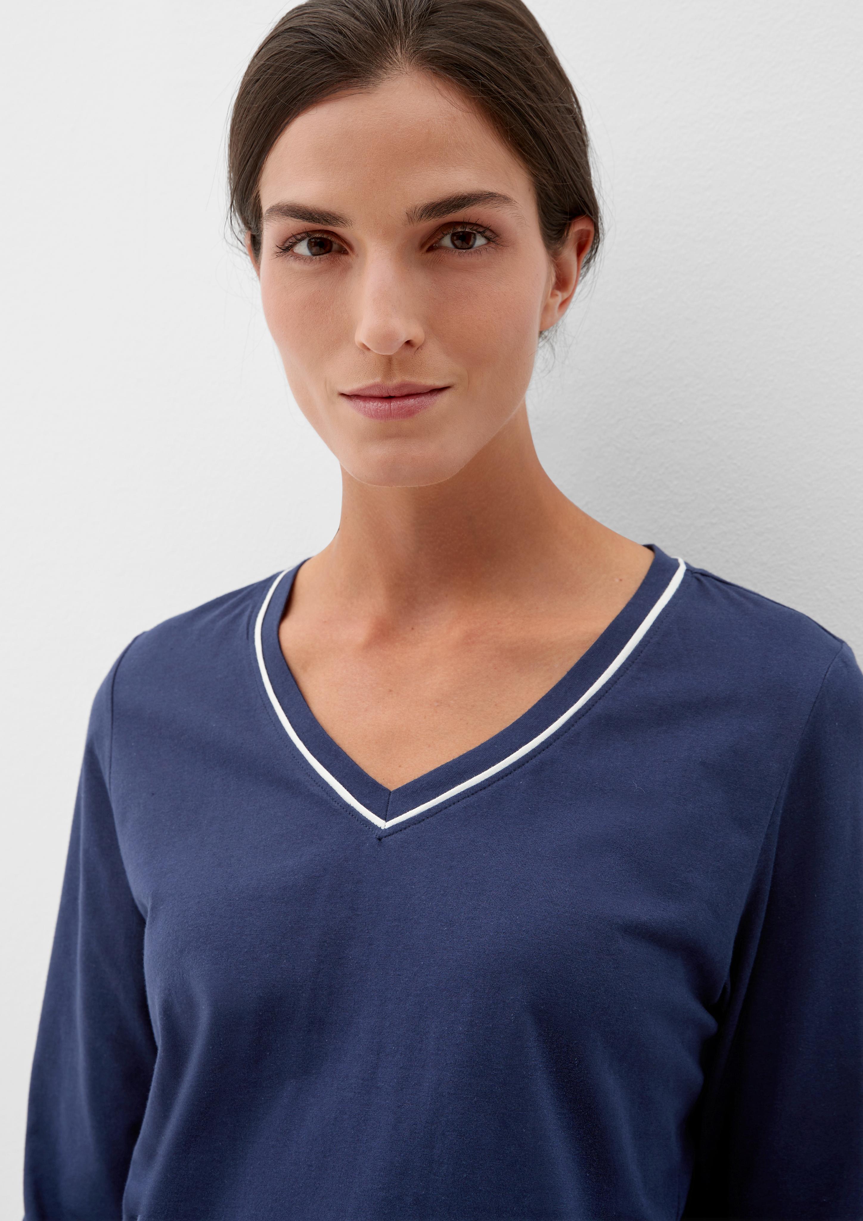 Nachthemd mit V-Ausschnitt  6007490-5865