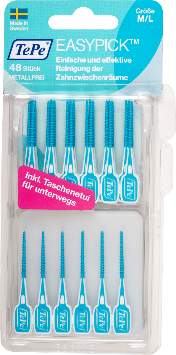 Interdentalpicks Easypick blau metalfrei M/L, 48 St