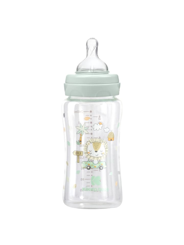 Kikkaboo Baby Glasflasche 240 ml in grün günstig kaufen onesize