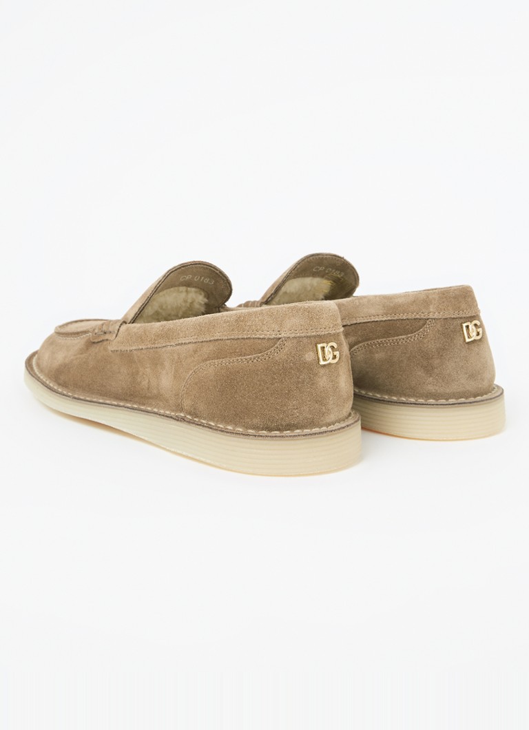 Mocassino Dolce & Gabbana in pelle scamosciata di vitello