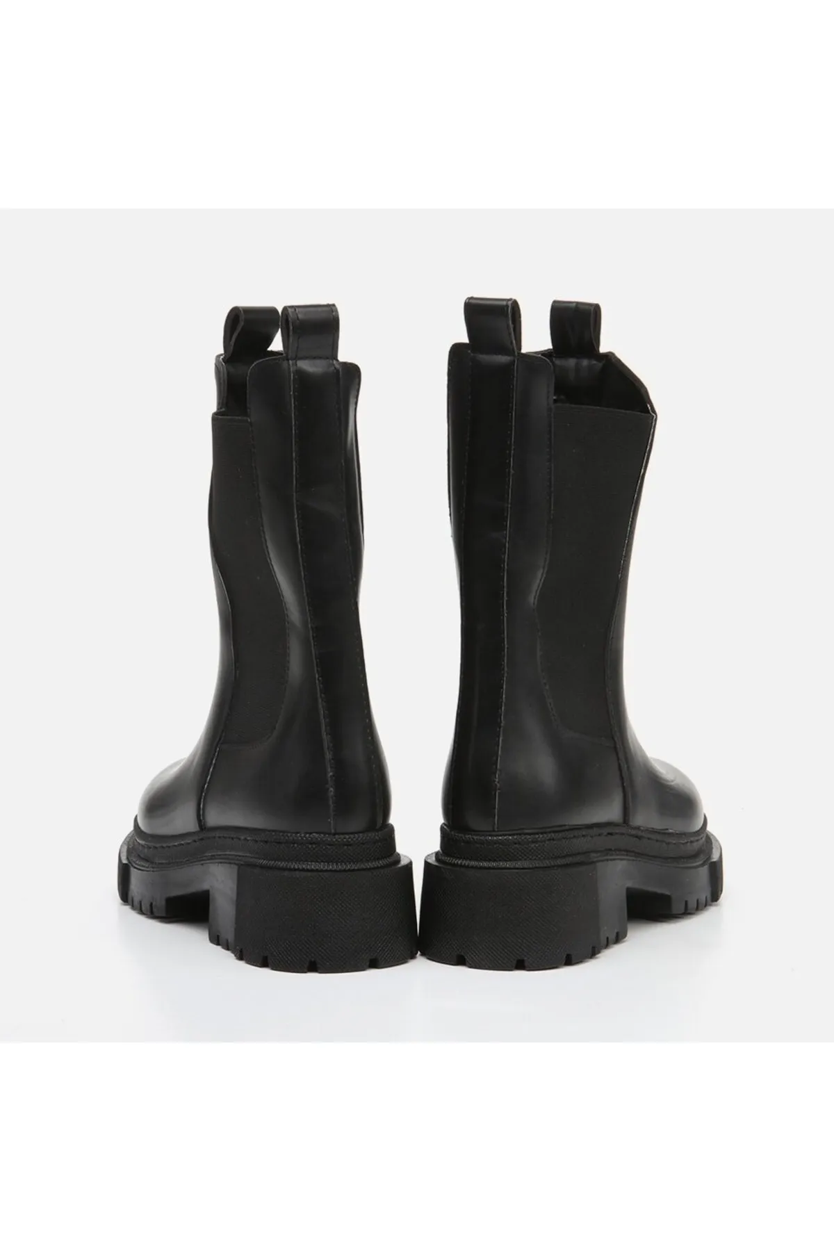 Yaya by Hotiç  Schwarze flache Damenstiefel von Yaya