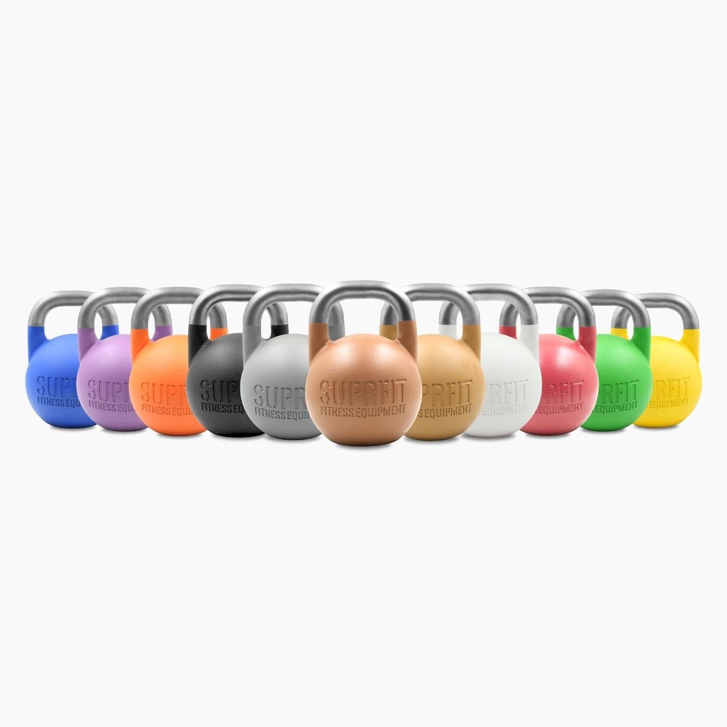 SF SUPRFIT Kettlebell Pro Competition, Multifunktionale Stahl Kugelhanteln für Kraft- & Crosstraining