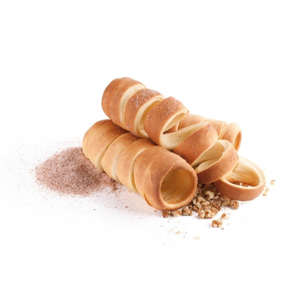 Tescoma Backform für Baumkuchen Trdelník Form Schillerlocken Baumkuchenform, (Inhalt 2-tlg), spülmaschinenfest, hitzebeständig, rostfrei