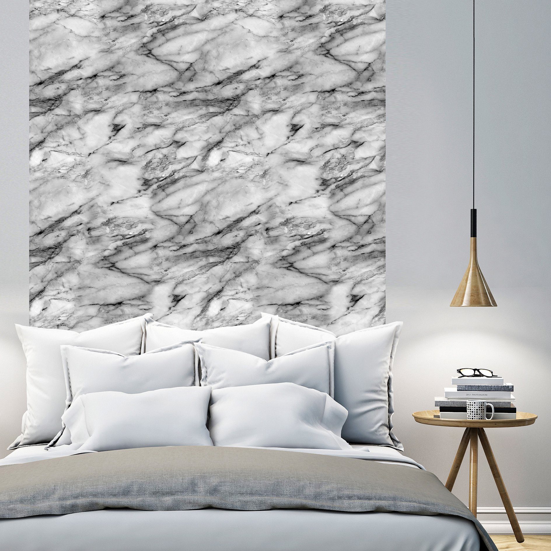 queence Vinyltapete Pluto, Steinoptik, 90 x 250 cm, selbstklebend