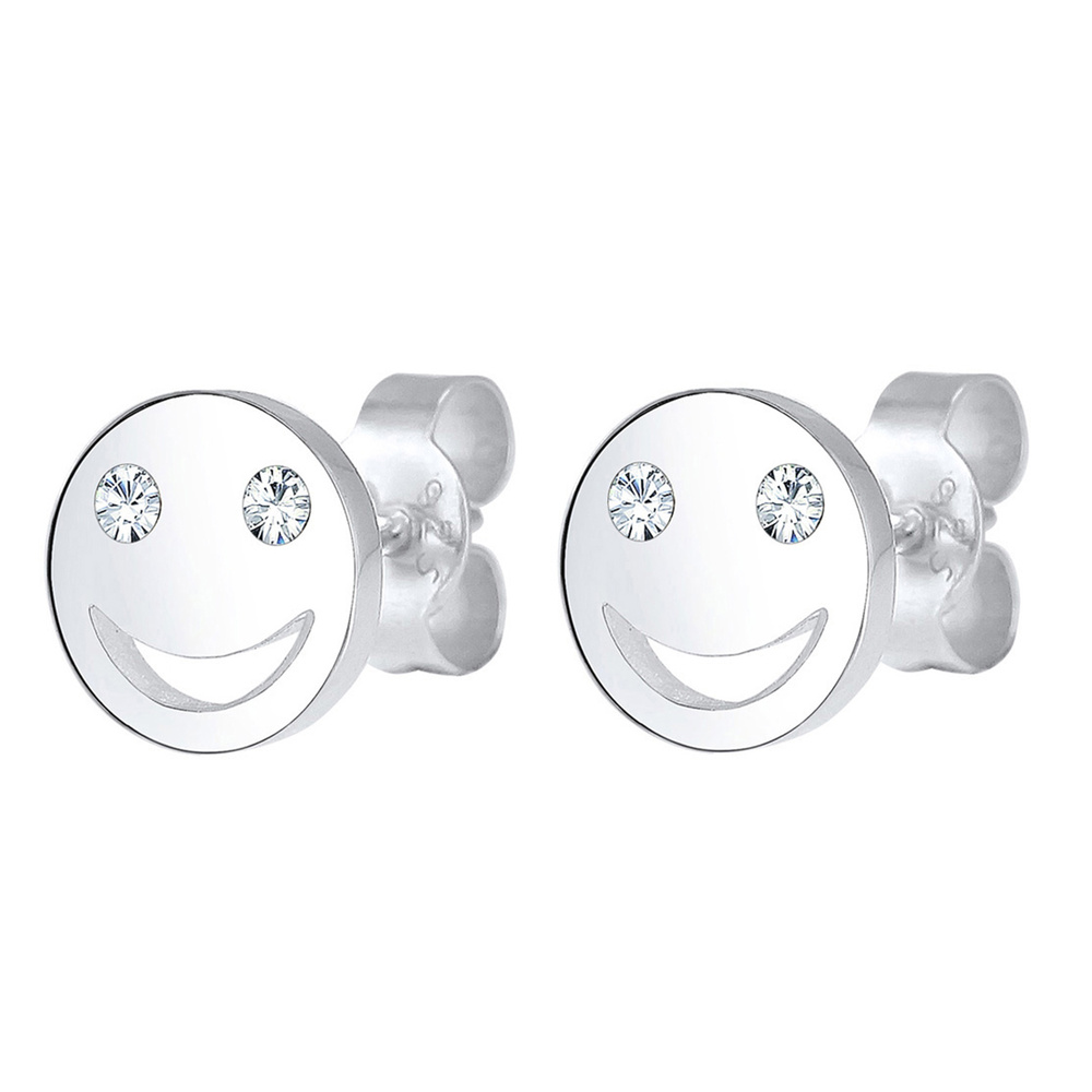 Elli Elli by Julie & Grace Boucles d'Oreilles Emoji Sourire Boucles d'Oreilles Femme - Boucles d'oreilles