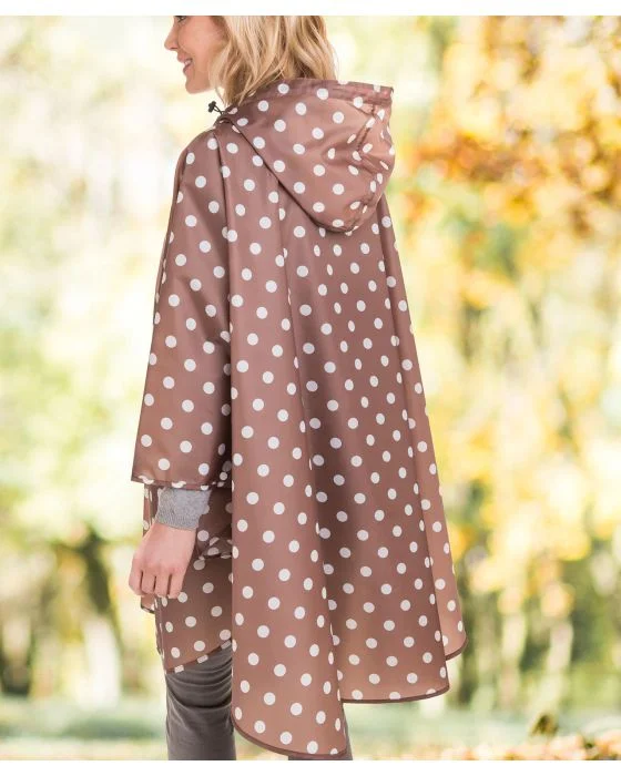 Poncho de pluie à pois