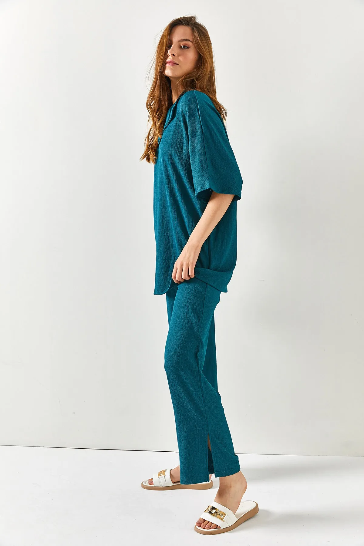 Olalook  Zweiteiler - Blau - Oversized