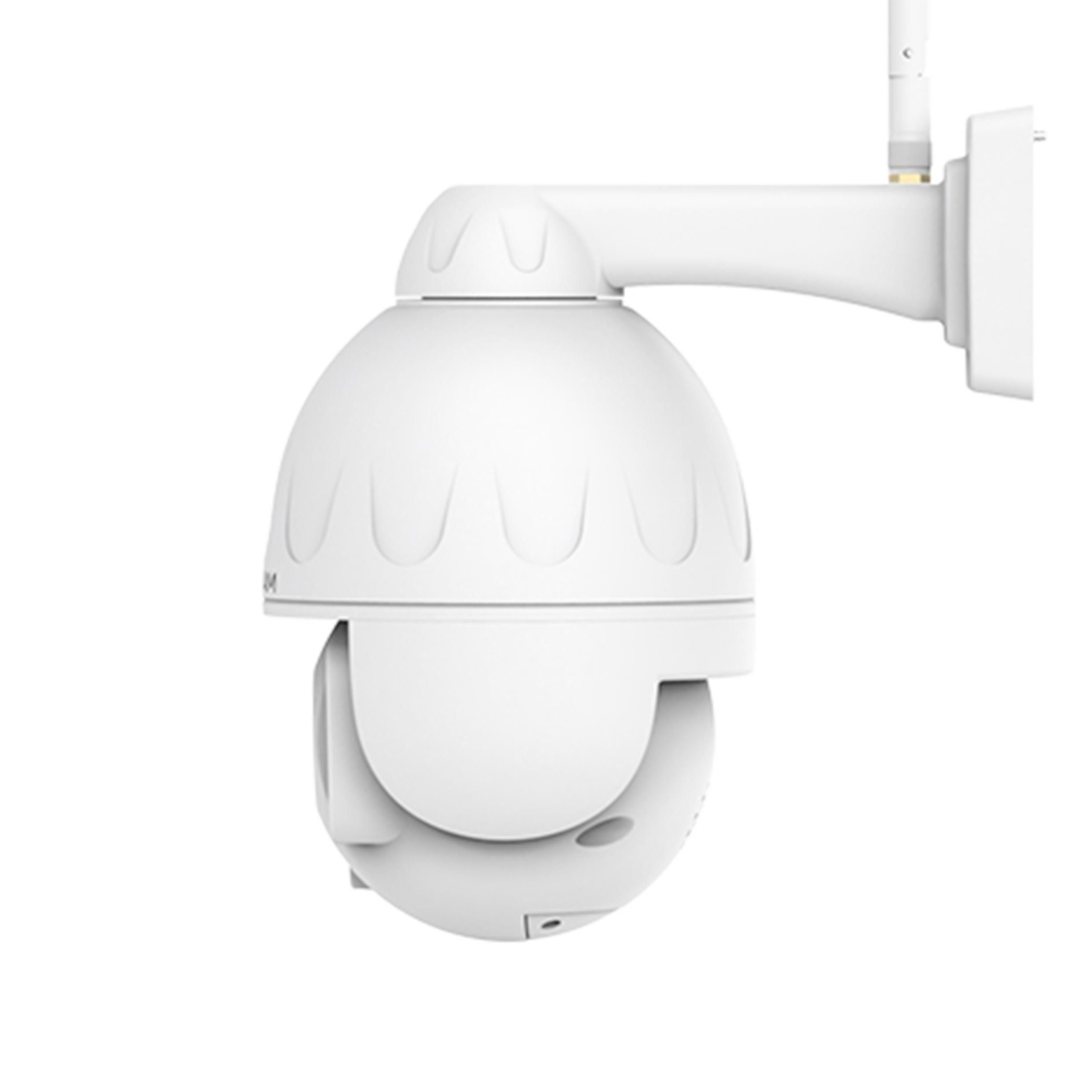 Foscam SD2 2 MP 1080P Dual-Band WLAN PTZ Dome Überwachungskamera (Außenbereich, Innenbereich, 4-fach optischer Zoom, Nachtsicht bis zu 50 Meter, Inkl. 64 GB Mikro-SD Karte, IP66 Wasserfest)
