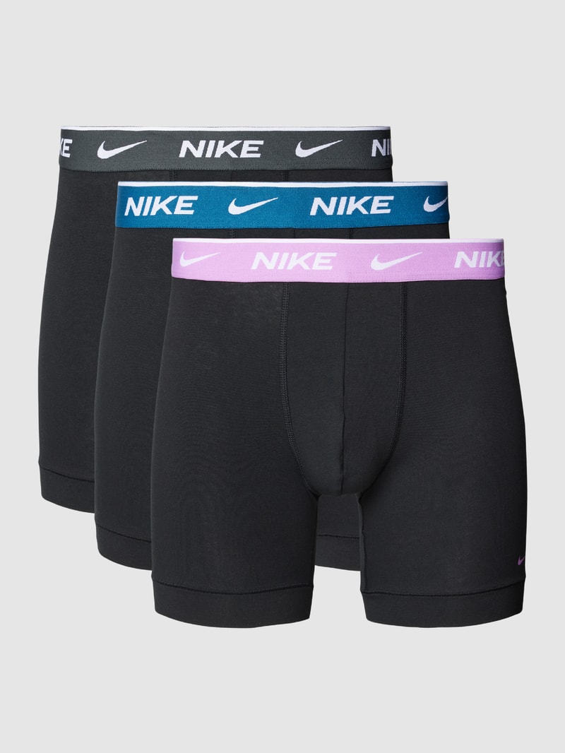 Trunks mit elastischem Logo-Bund in schwarz