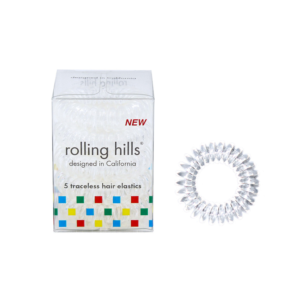 rolling hills Hair Rings Transparent Elastique sans traces