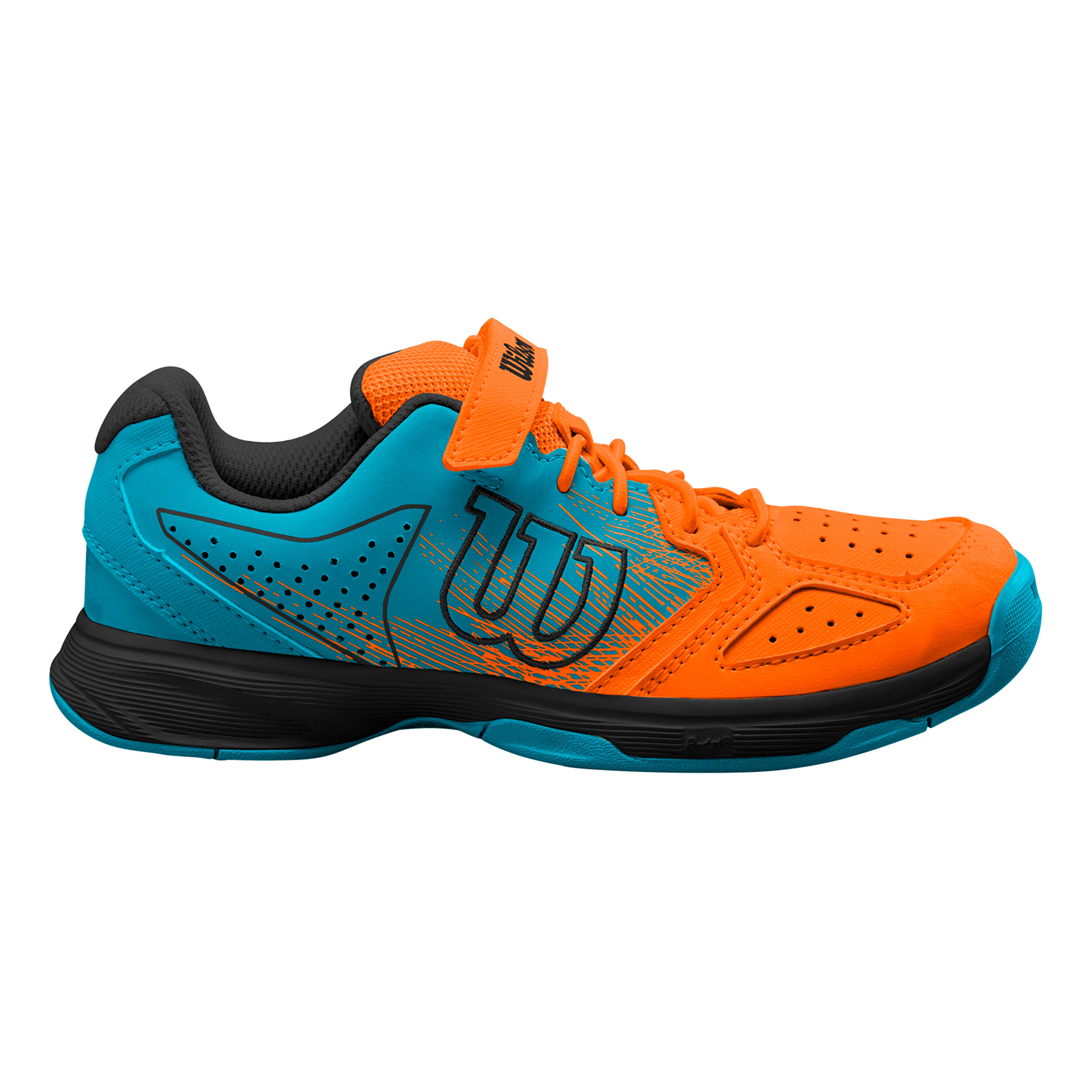 Kaos Allcourtschuh Kinder - Orange, Türkis