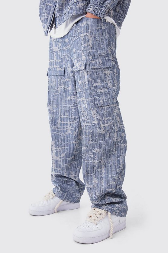 Lockere Cargo-Jeans mit Taschen