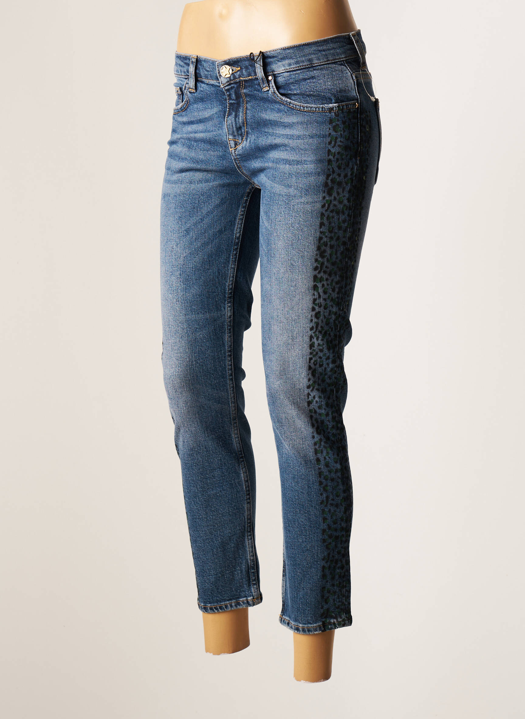 Silvian Heach Jeans Coupe Slim Femme couleur bleu