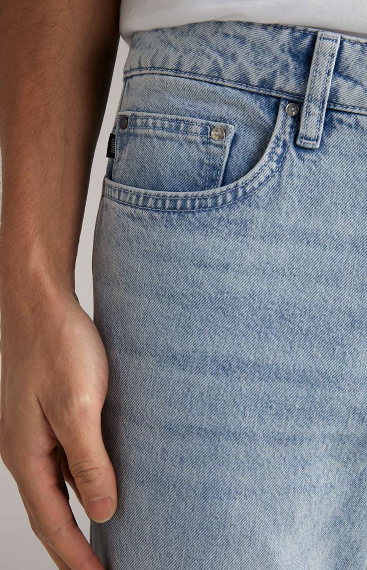 Baumwoll-Jeans in Hellblau