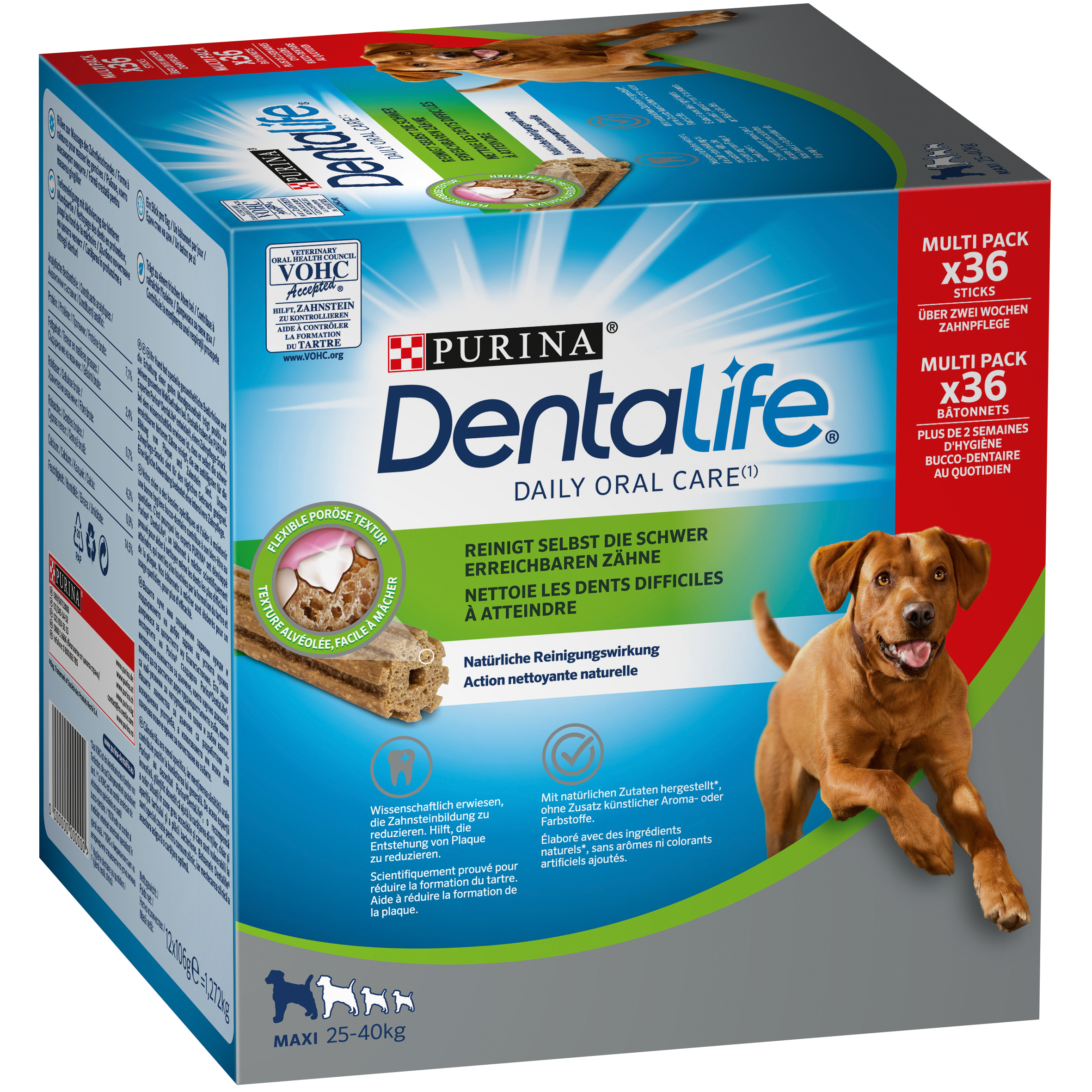 DentaLife Snacks DentaLife PURINA Hunde-Zahnpflege-Snacks Multipack Maxi, 36x
