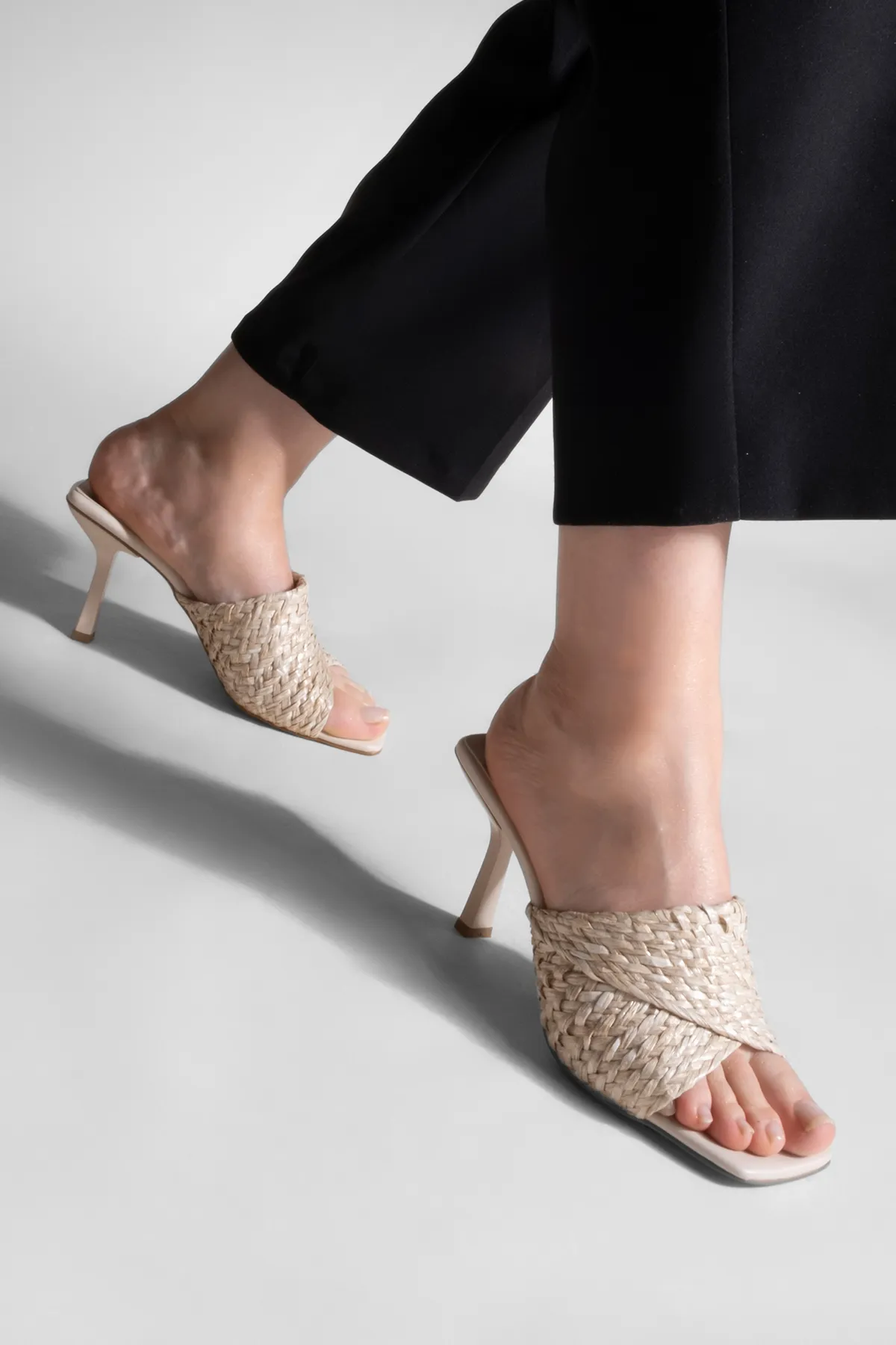 Marjin  Pantolette - Beige - Pfennigabsatz/Stiletto