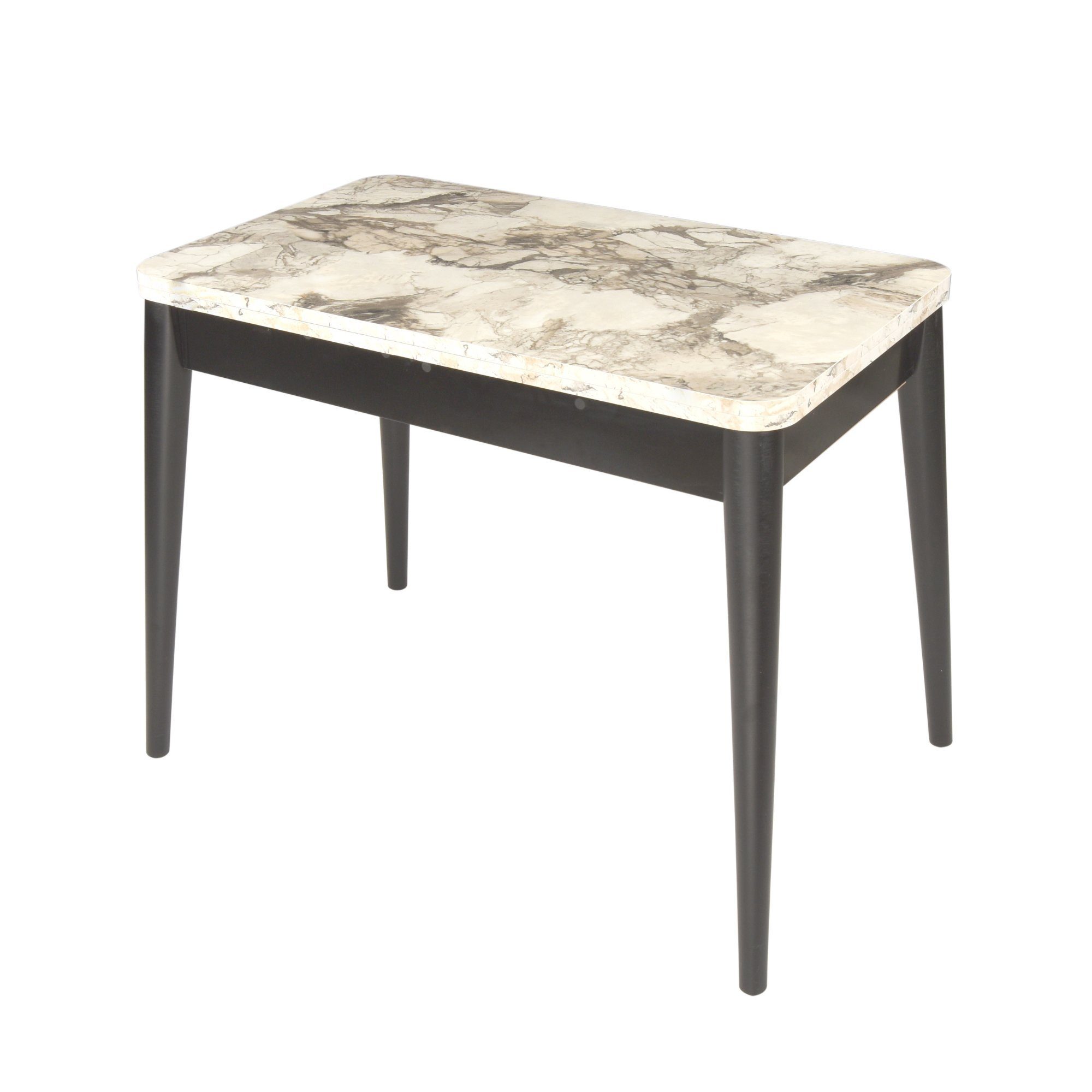 Gozos Küchentisch Gozos Vera & Viso Ausziehtisch Marmor&Holz Optik Küchentisch aus MDF (60 x 100 cm, &, 120 x 100 cm, 1 Tisch)