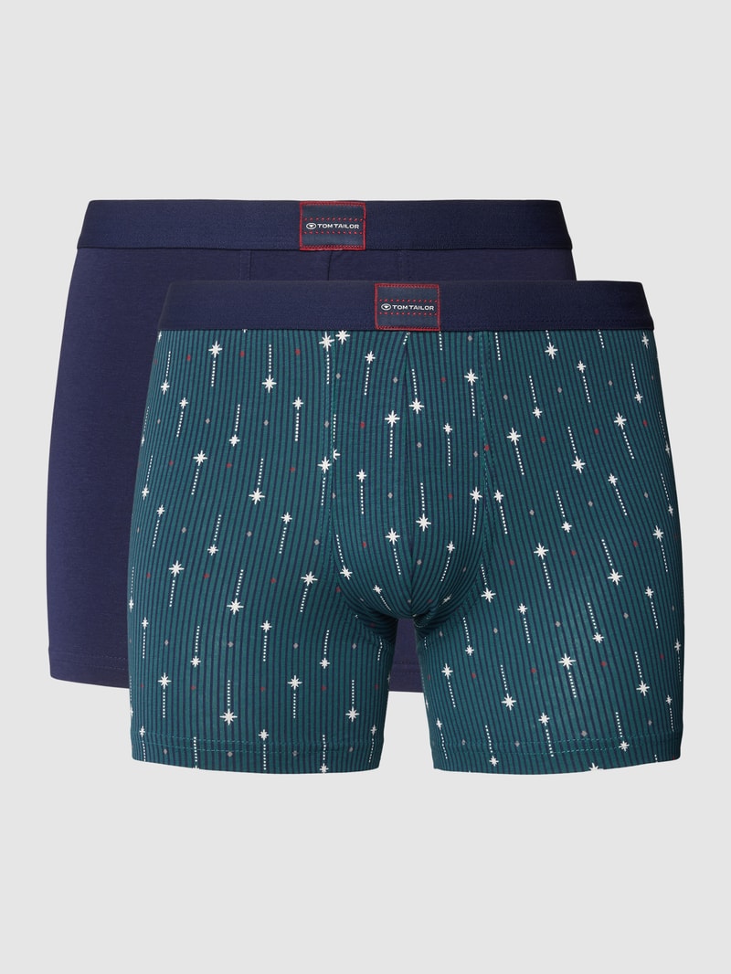 Trunks mit Label-Detail im 2er-Pack Modell 'XMAS' in petrol