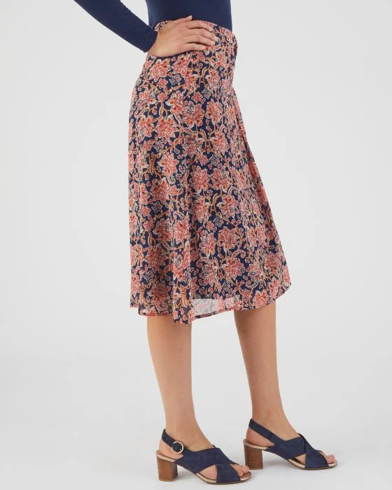 Jupe voile taille effet drapé