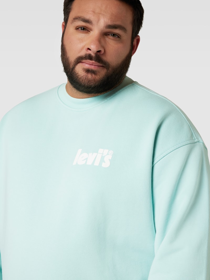 PLUS SIZE Sweatshirt mit Label-Print in mint