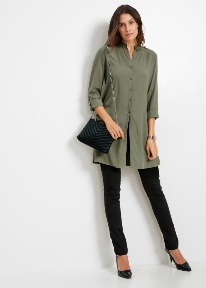 Viskose Longbluse