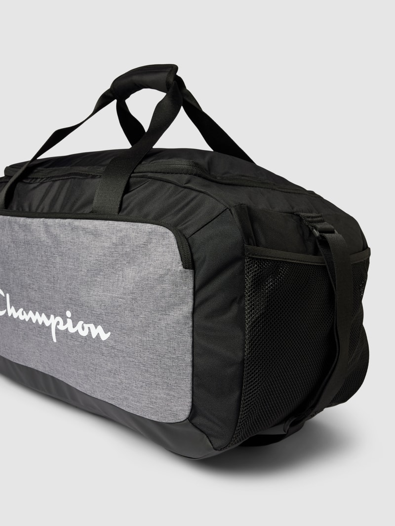 Weekender mit Label-Print in schwarz