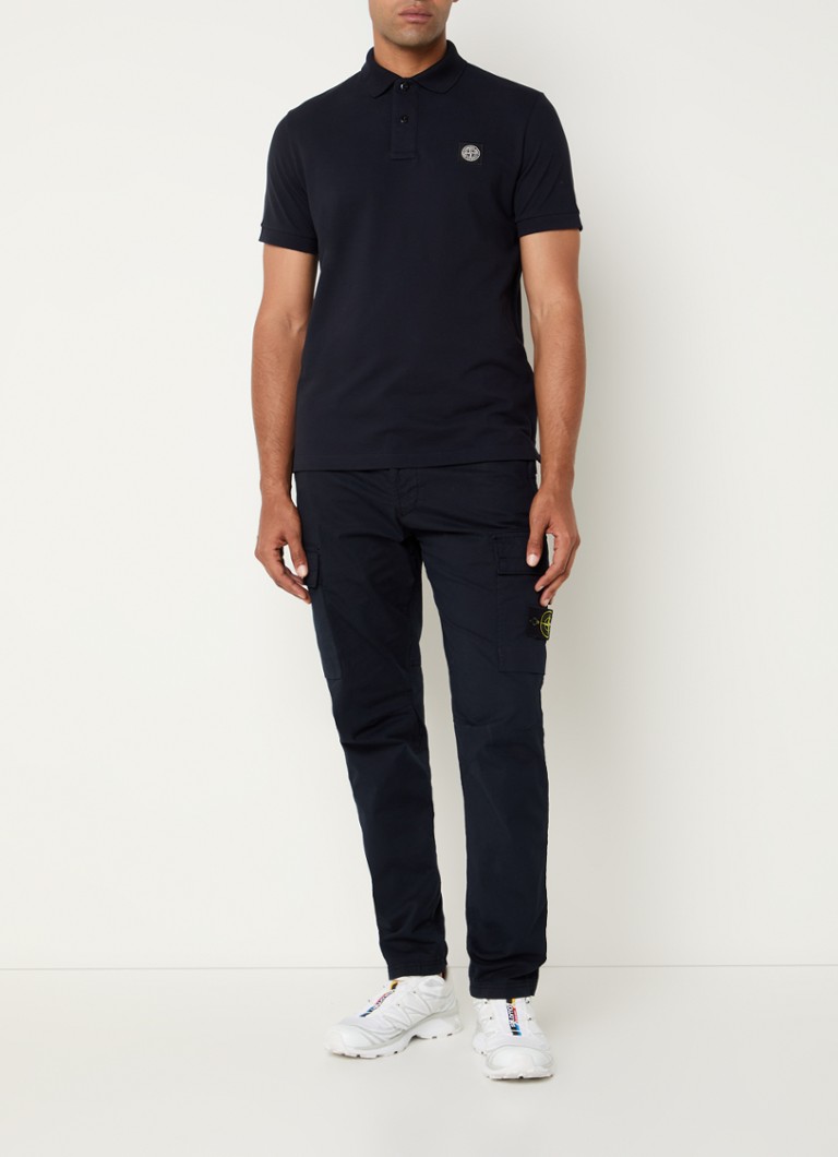 Πόλο μπλουζάκι Stone Island 2SC17 με λογότυπο, βαμβακερό, πικέ