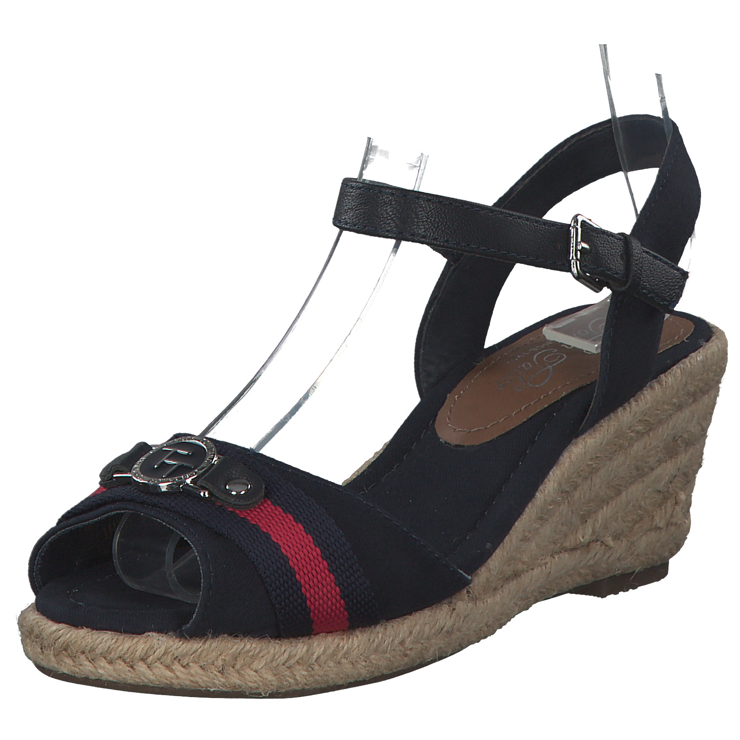 Tom Tailor 8090901, Keilsandaletten, Damen, Blau (Navy)