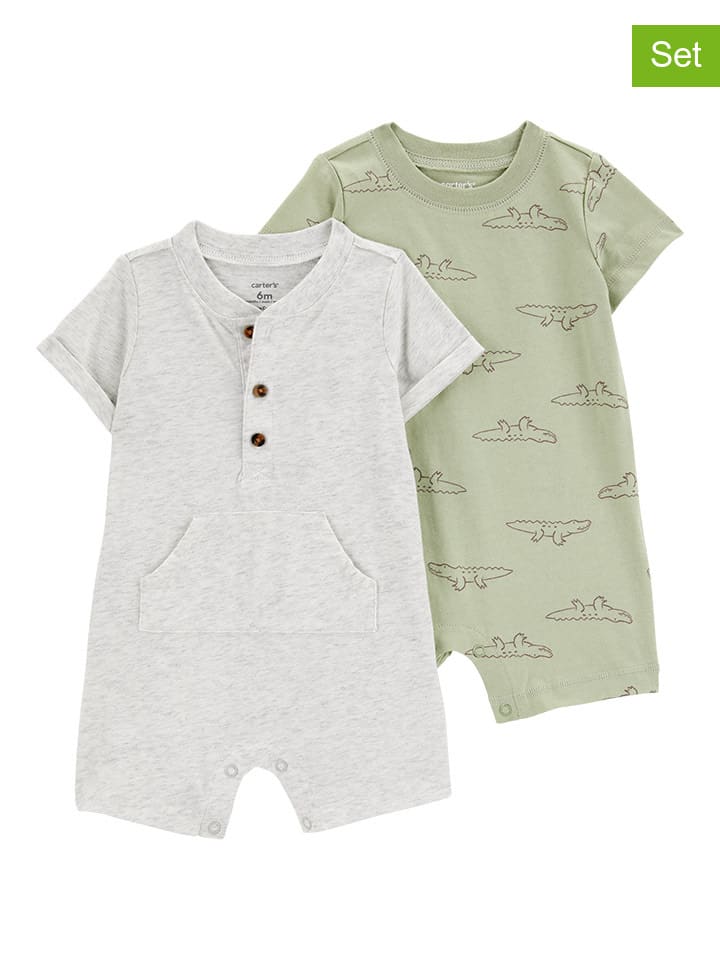 carter's 2er-Set: Spieler in Khaki/ Grau günstig kaufen