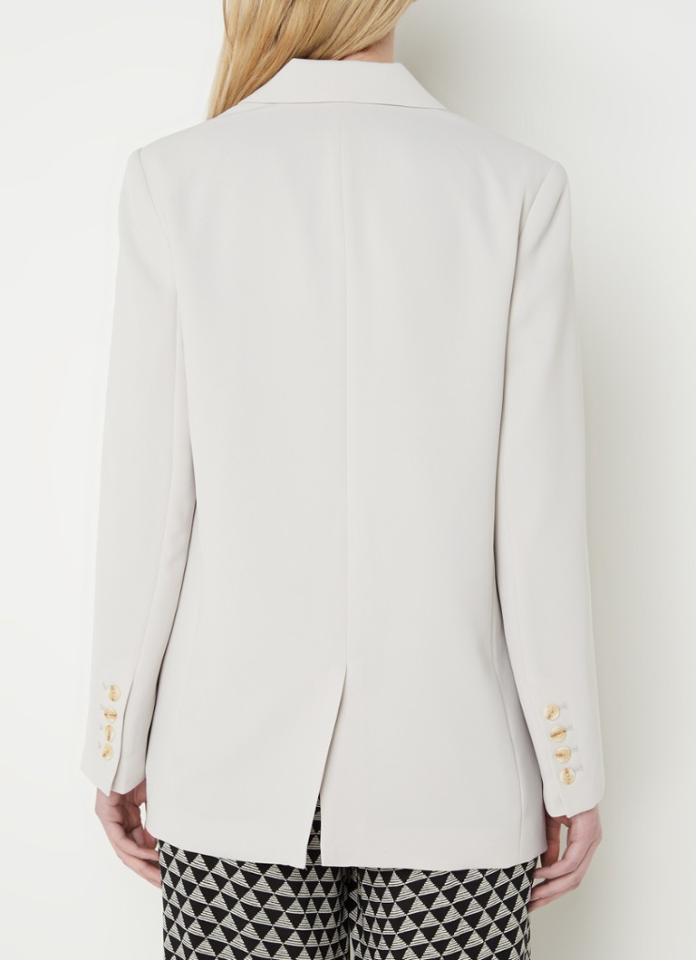 Blazer boyfriend en crêpe Whistles avec poches à rabat